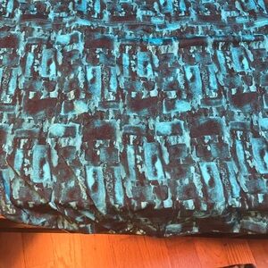 Abstract Blue and Black Patterned Bamboo Fabric Underwear